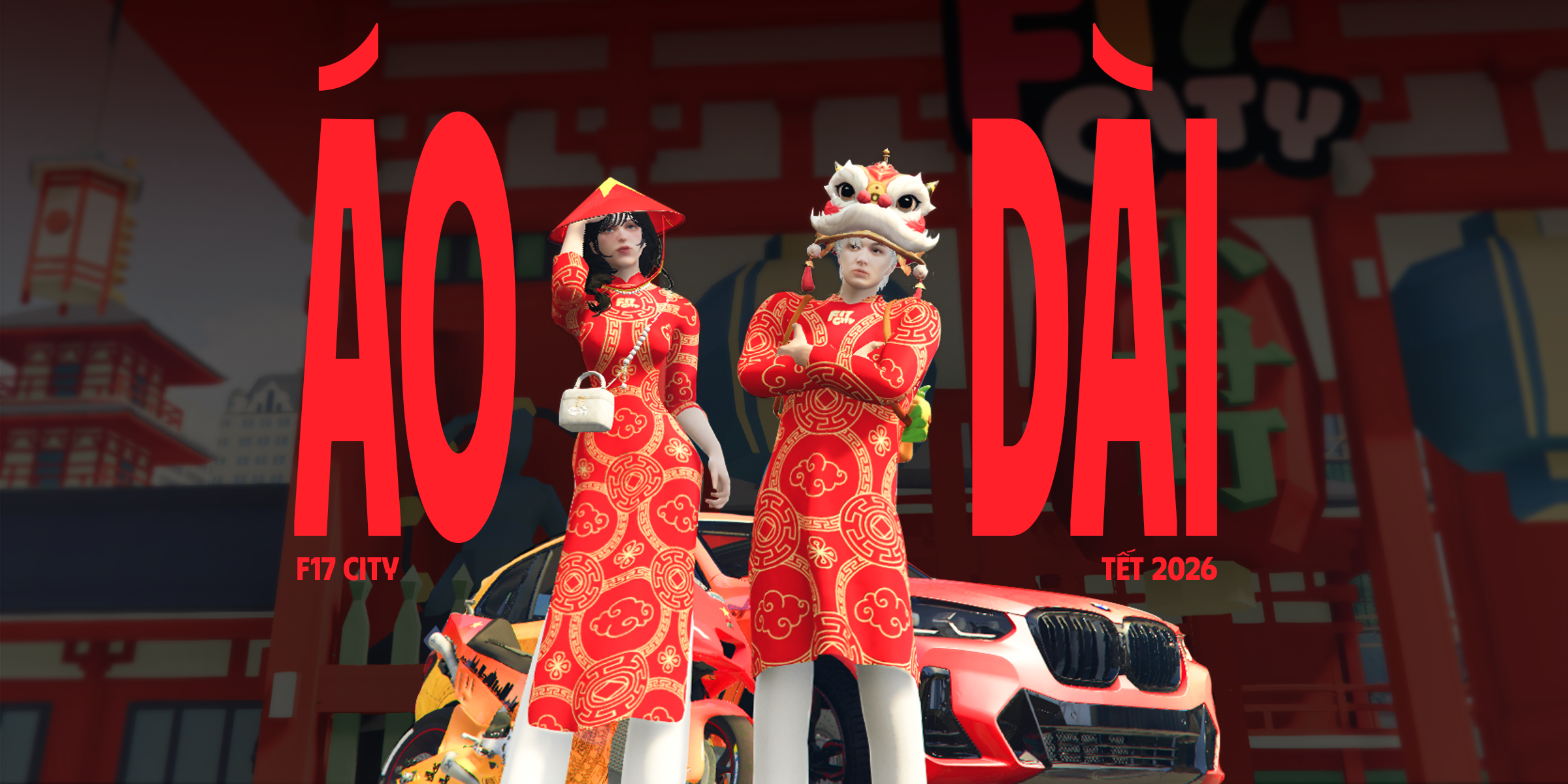 SKIN QUẦN ÁO | Áo dài Tết F17City 2026