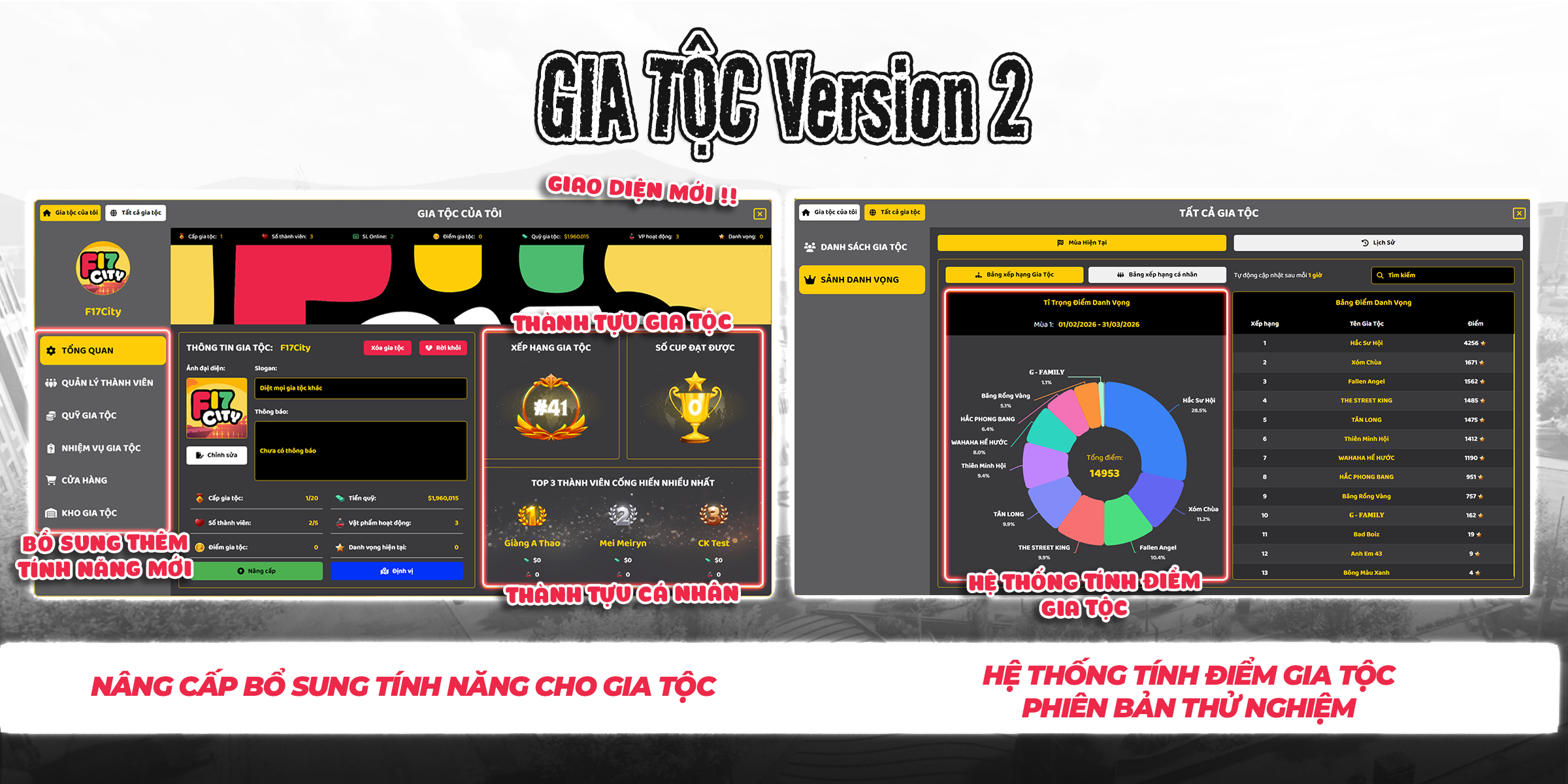 CẬP NHẬT | Gia Tộc Version 2
