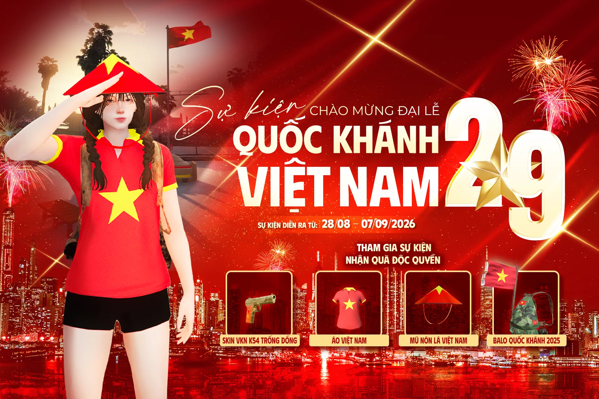 EVENT | SỰ KIỆN QUỐC KHÁNH 2026 – RỘN RÀNG SẮC CỜ, SĂN QUÀ CỰC CHẤT!
