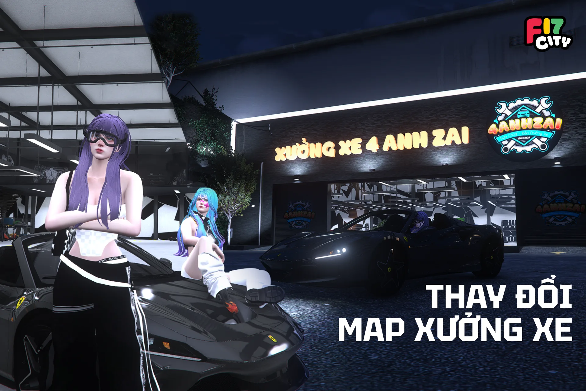 THAY ĐỔI MAP XƯỞNG XE 