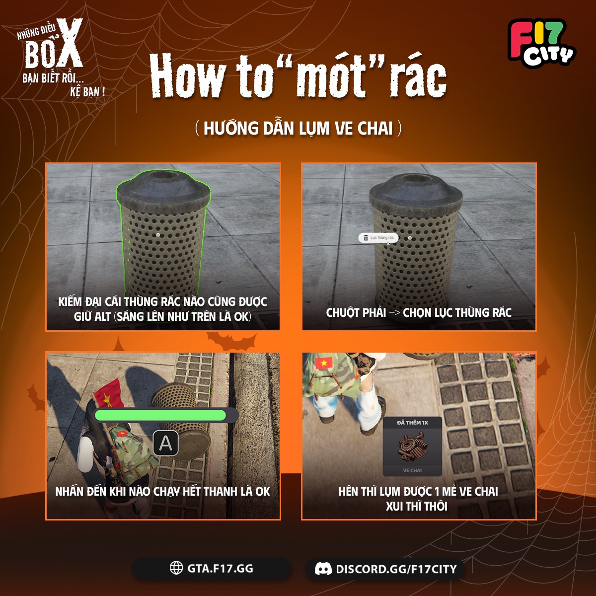 Hướng dẫn lụm ve chai