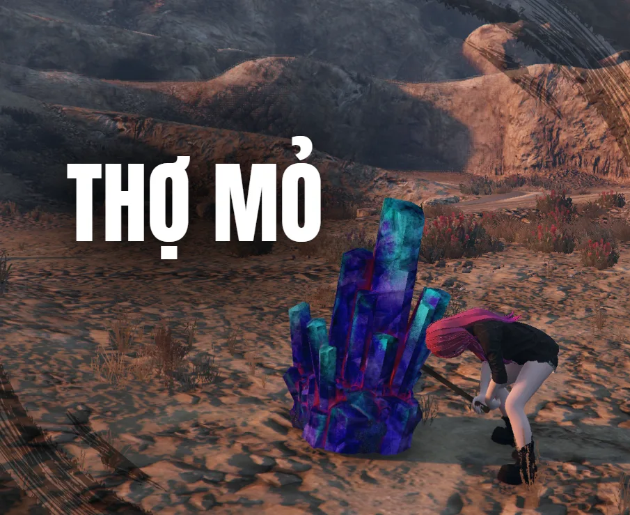 Nghề Thợ mỏ (Đào đá) - Level 0