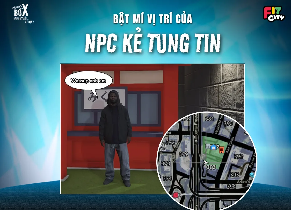 Vị trí NPC Kẻ tung tin